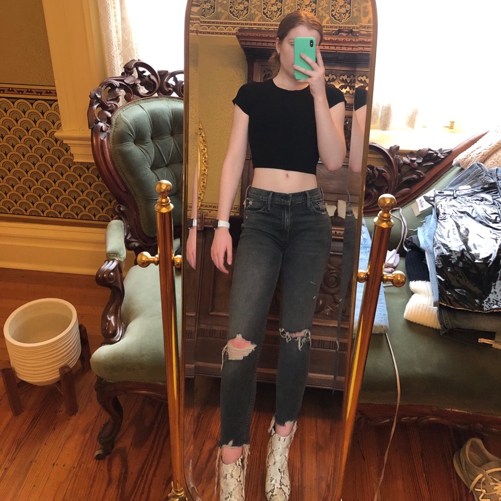 Distressed MOTHER jeans